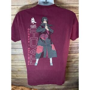 Naruto Shippuden x Primitive Men’s Itachi Graphic T‑Shirt – Medium